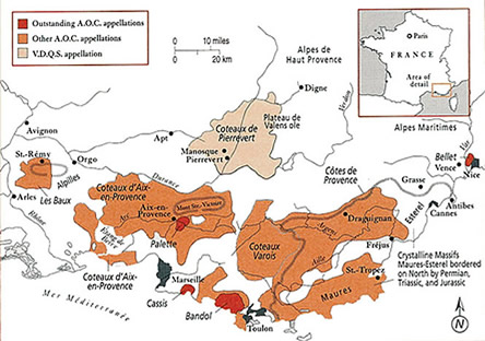 Map of Provence