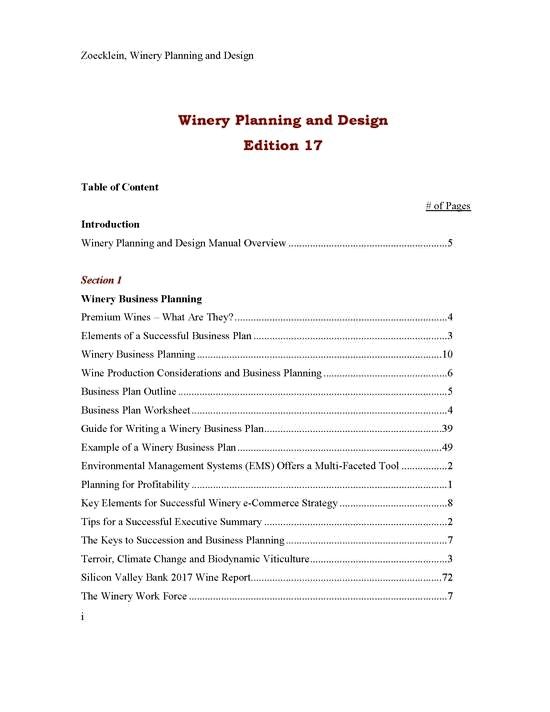 Table of Contents 17th Edition Page 1