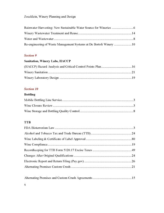 Table of Contents 17th Edition Page 10