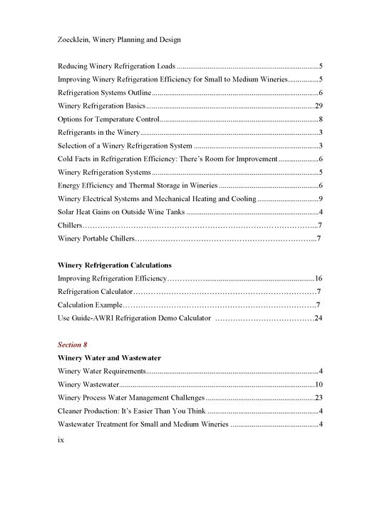 Table of Contents 17th Edition Page 9